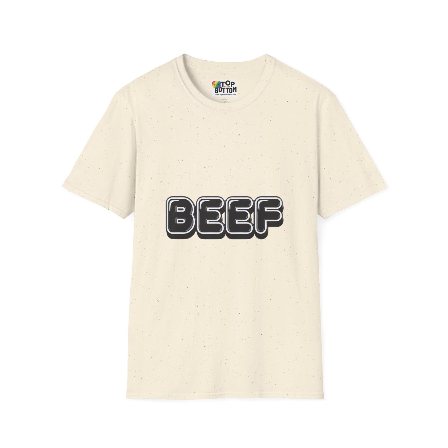 Beef Graphic T-Shirt — Retro Bubble Letter Tee
