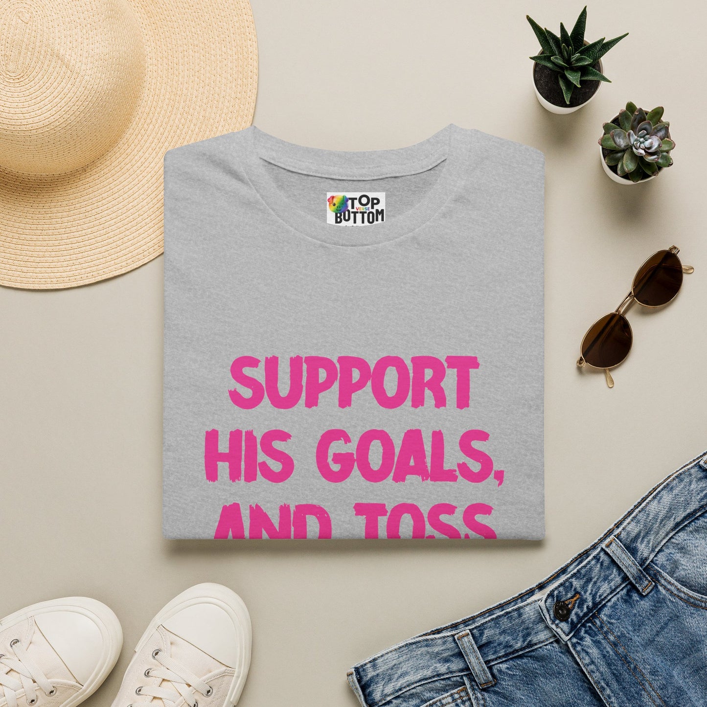 Support His Goals And Toss His Salad T-Shirt