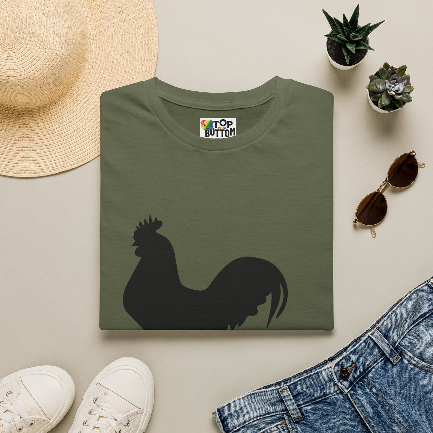 Rooster Silhouette Cock T-Shirt