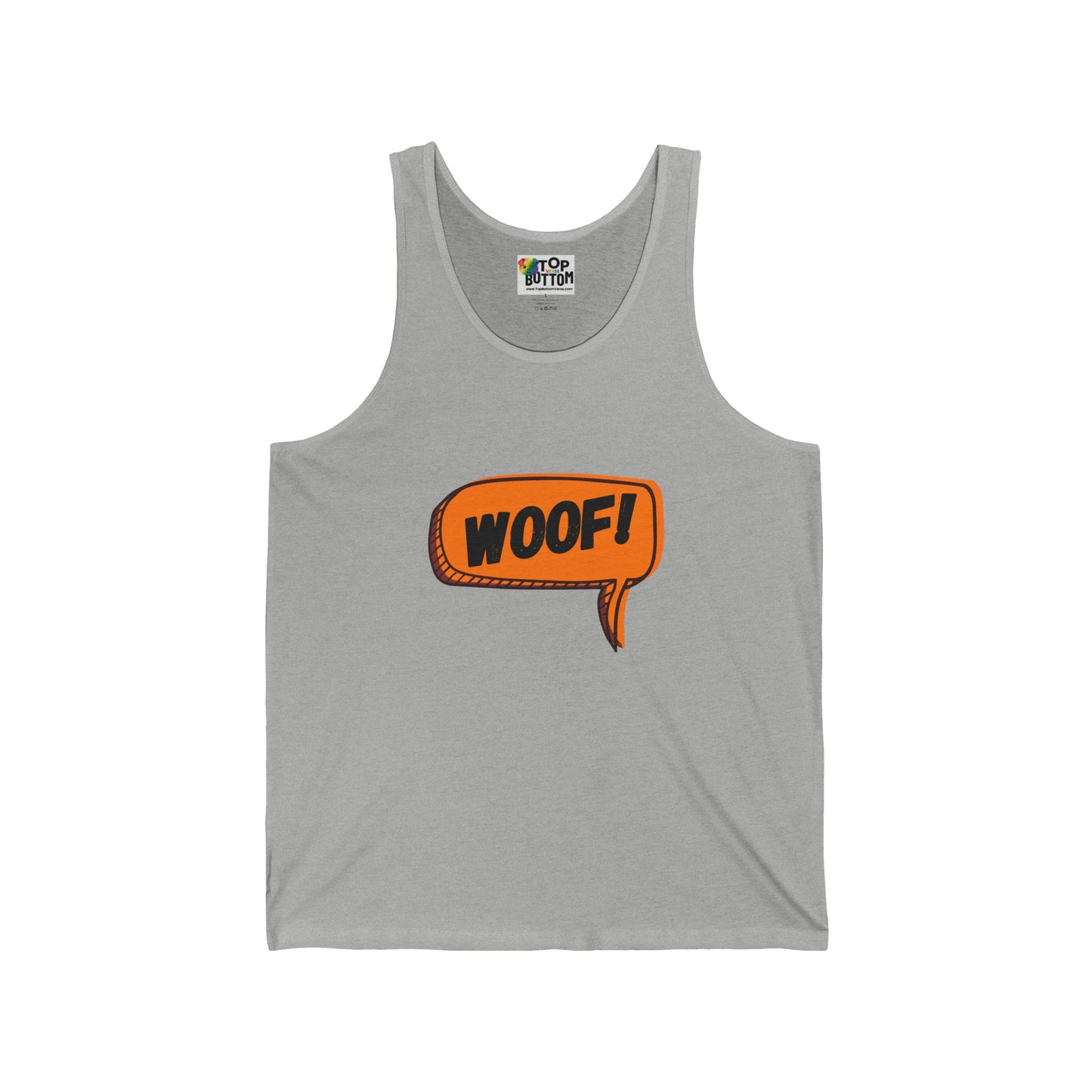 Woof! Speech Bubble Tank Top