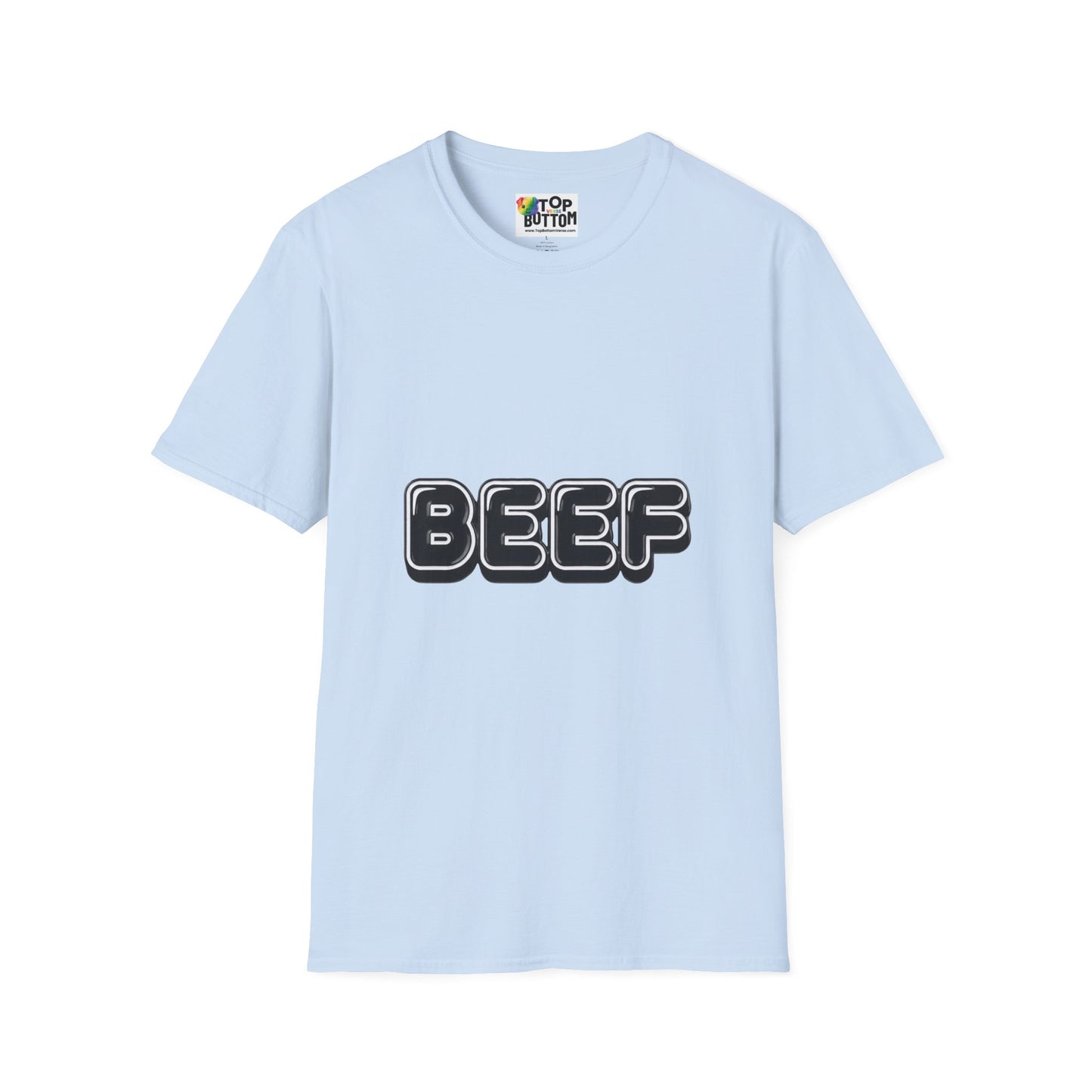 Beef Graphic T-Shirt — Retro Bubble Letter Tee