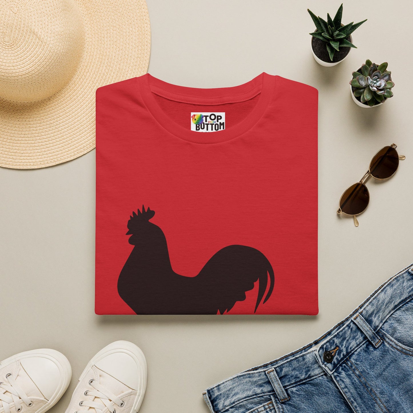 Rooster Silhouette Cock T-Shirt