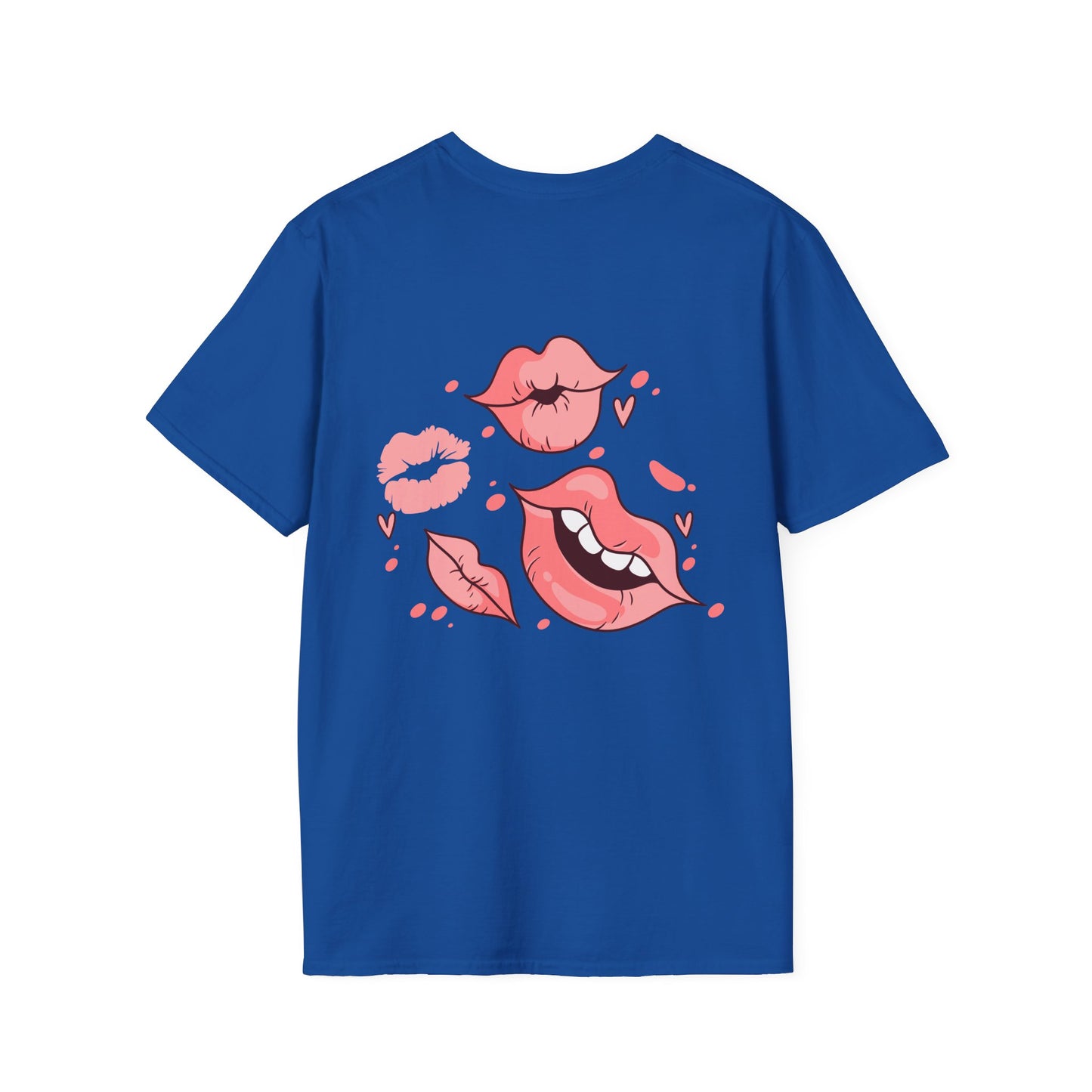 T-Shirt — Minimal Pink Text "Your mouth will keep me warm"