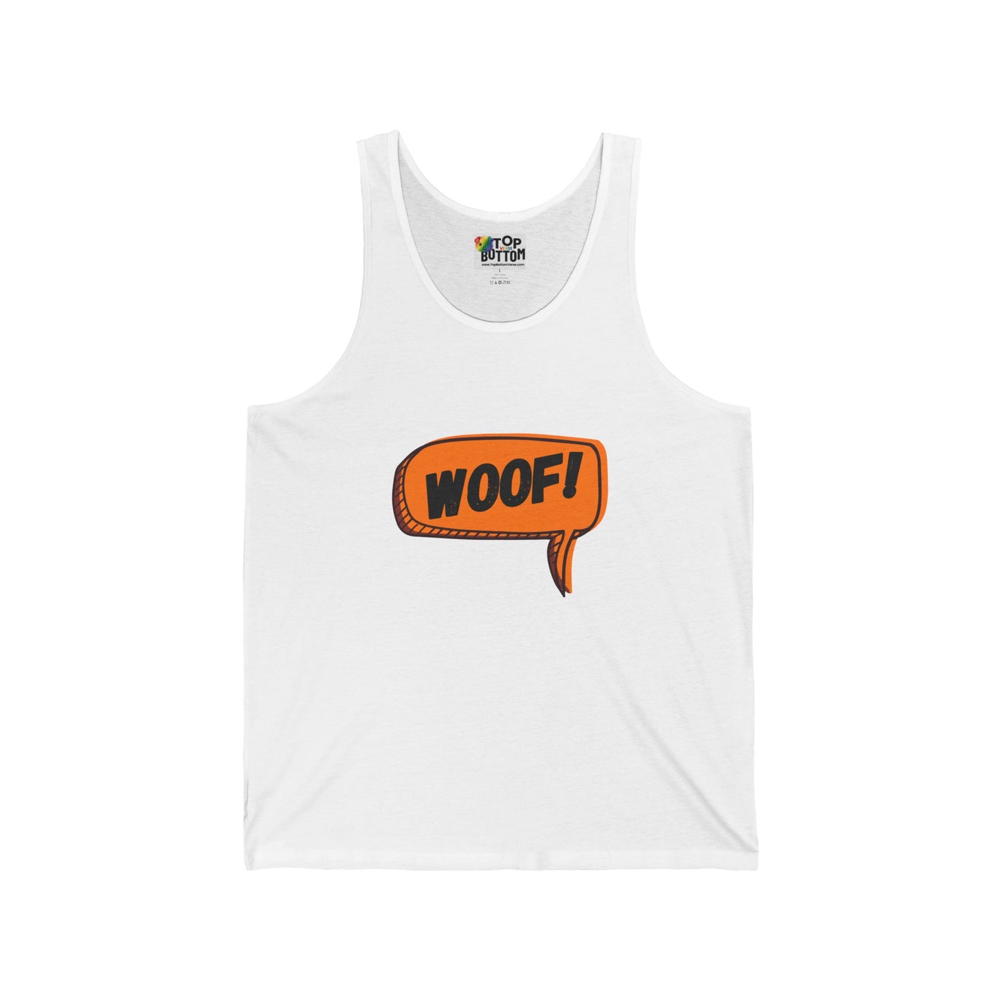 Woof! Speech Bubble Tank Top