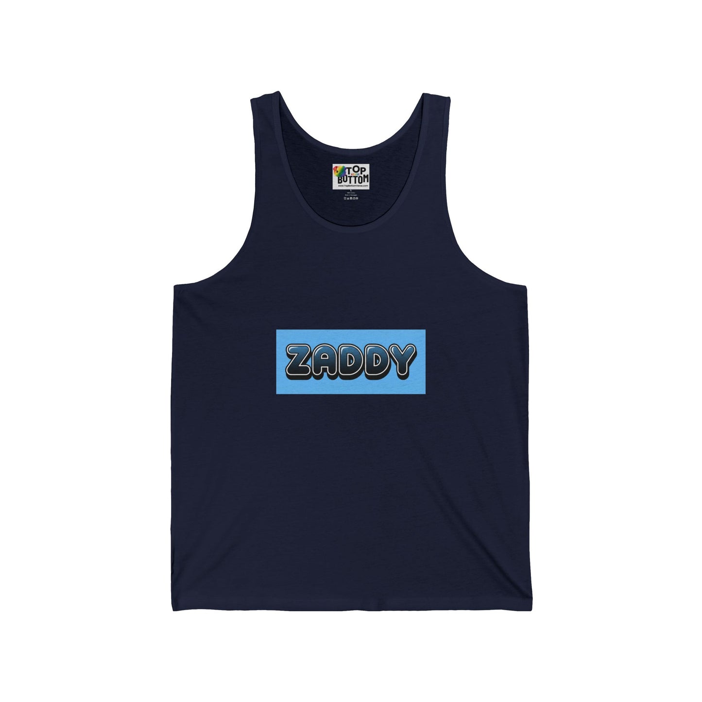 Zaddy Blue Retro Graphic Tank Top