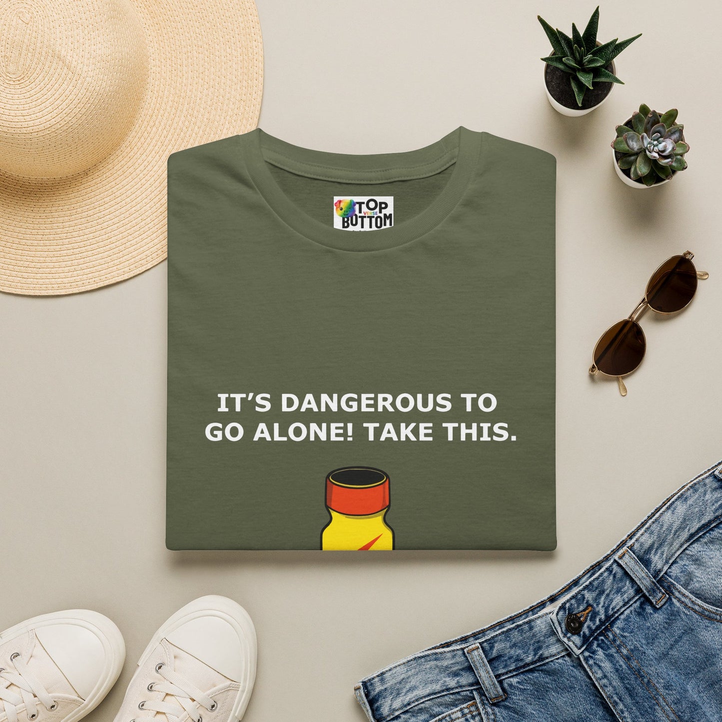 "It's Dangerous to Go Alone! Take This." T-Shirt