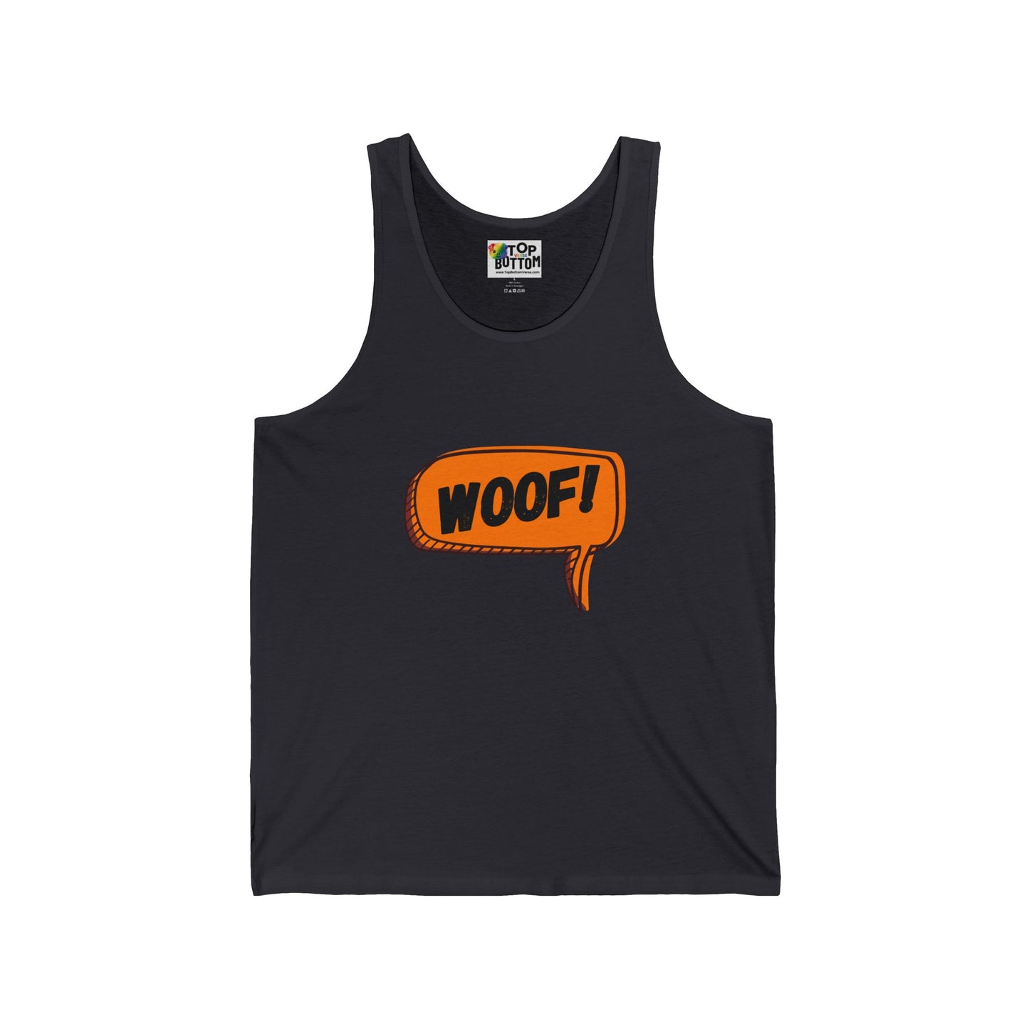Woof! Speech Bubble Tank Top