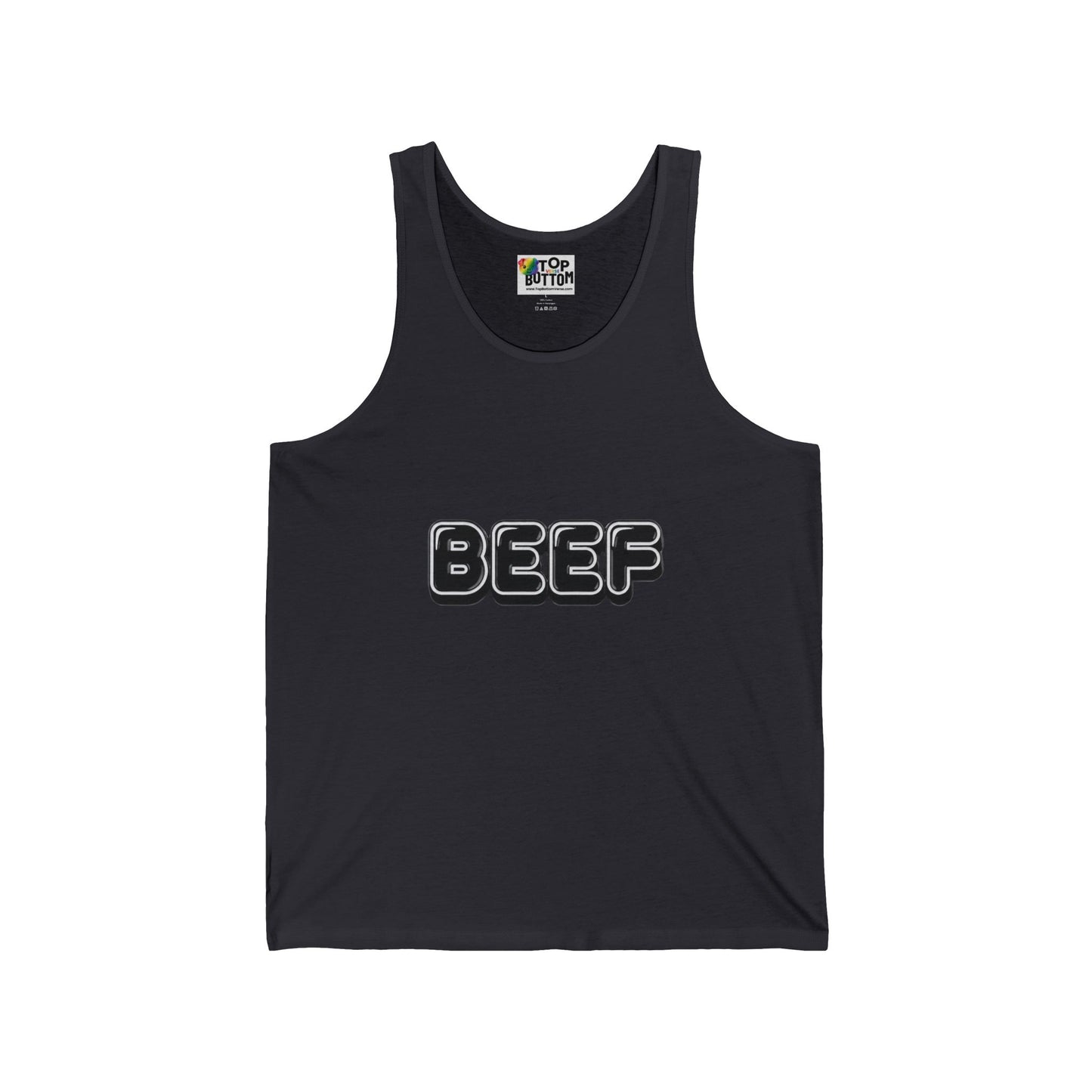 BEEF Retro Bubble Letter Tank Top