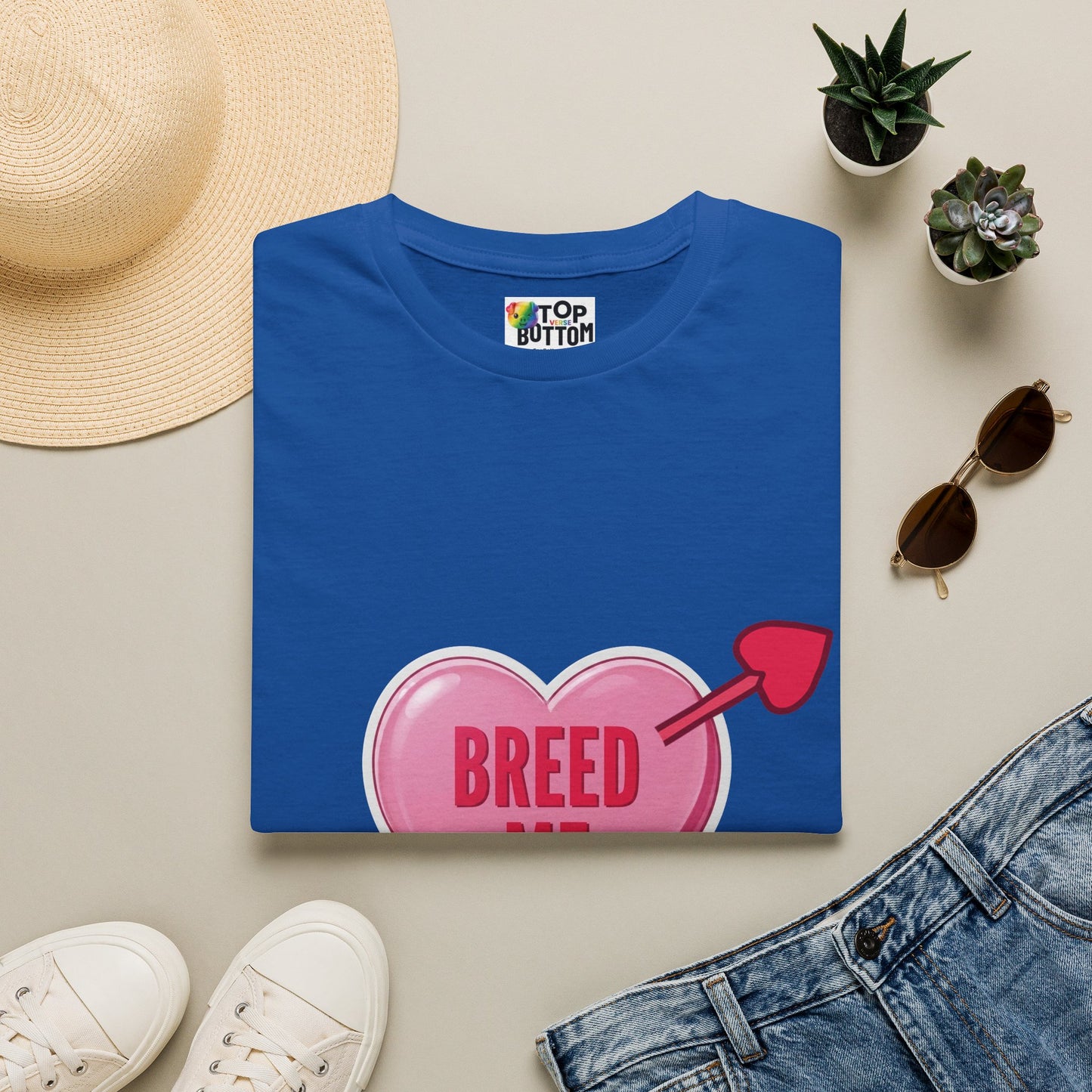 T-Shirt — Pink Heart 'Breed Me'