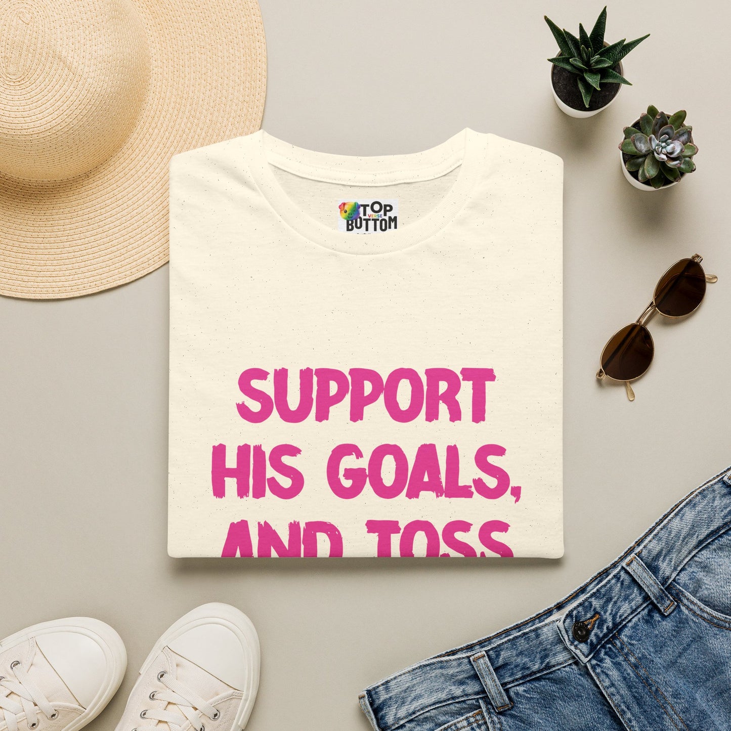 Support His Goals And Toss His Salad T-Shirt