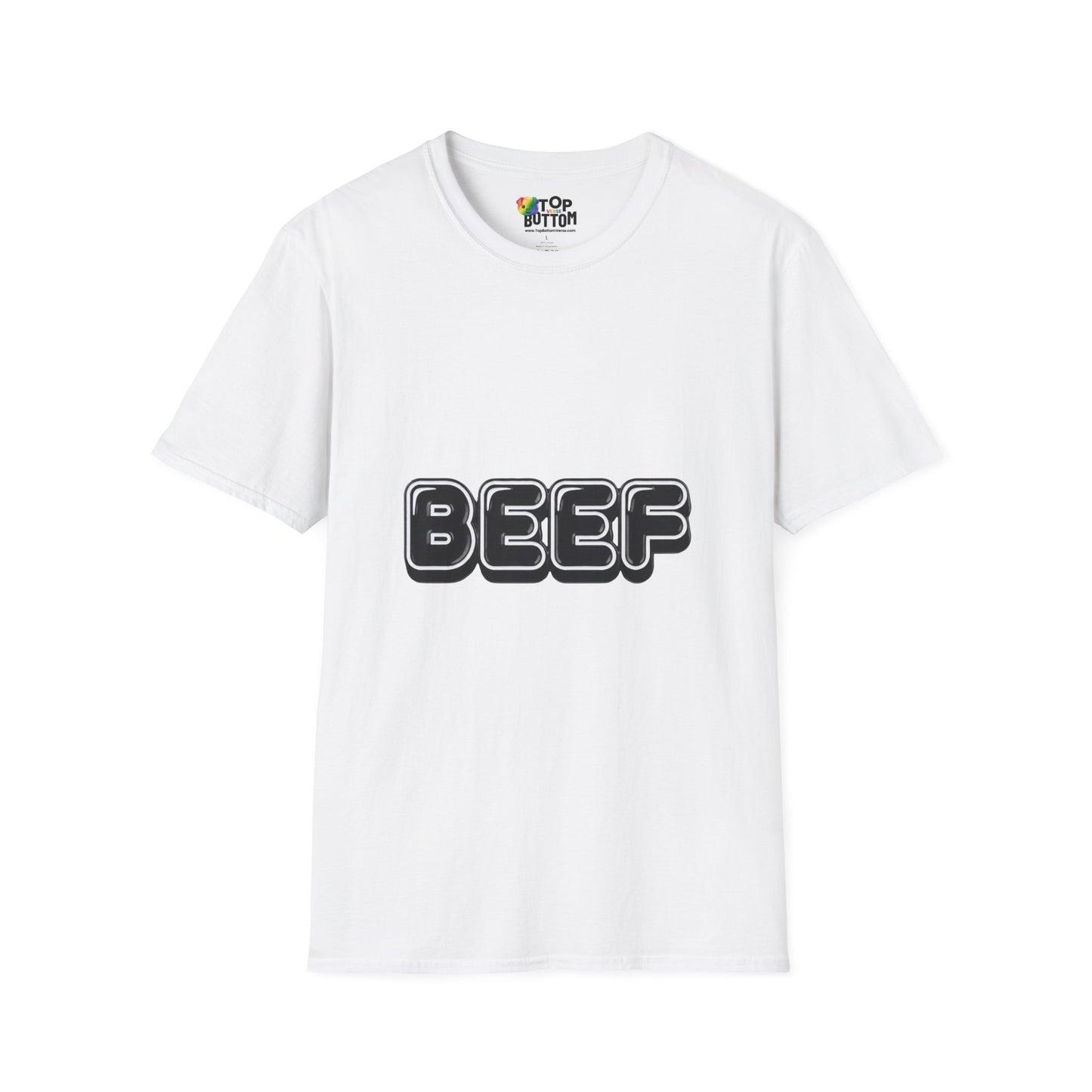 Beef Graphic T-Shirt — Retro Bubble Letter Tee