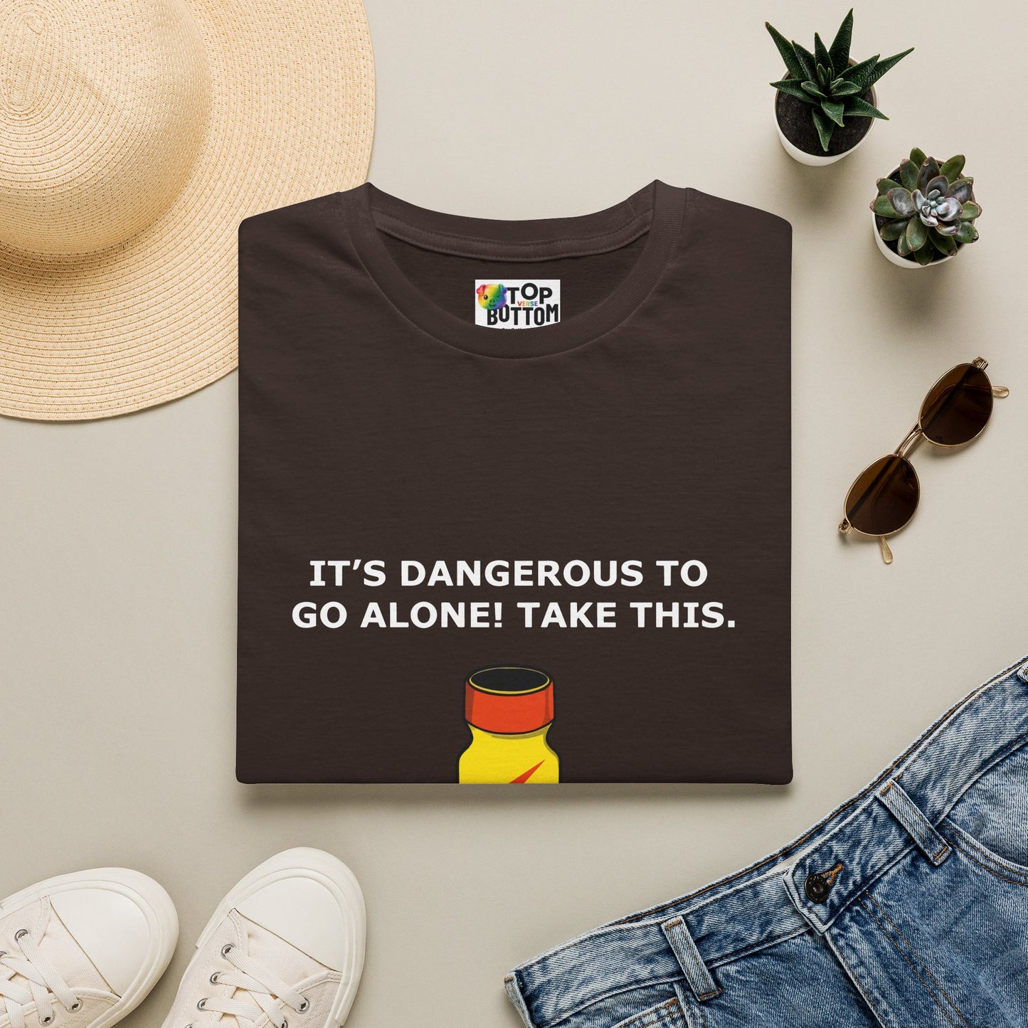 "It's Dangerous to Go Alone! Take This." T-Shirt