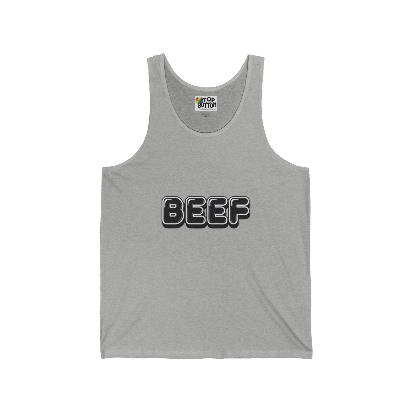 BEEF Retro Bubble Letter Tank Top