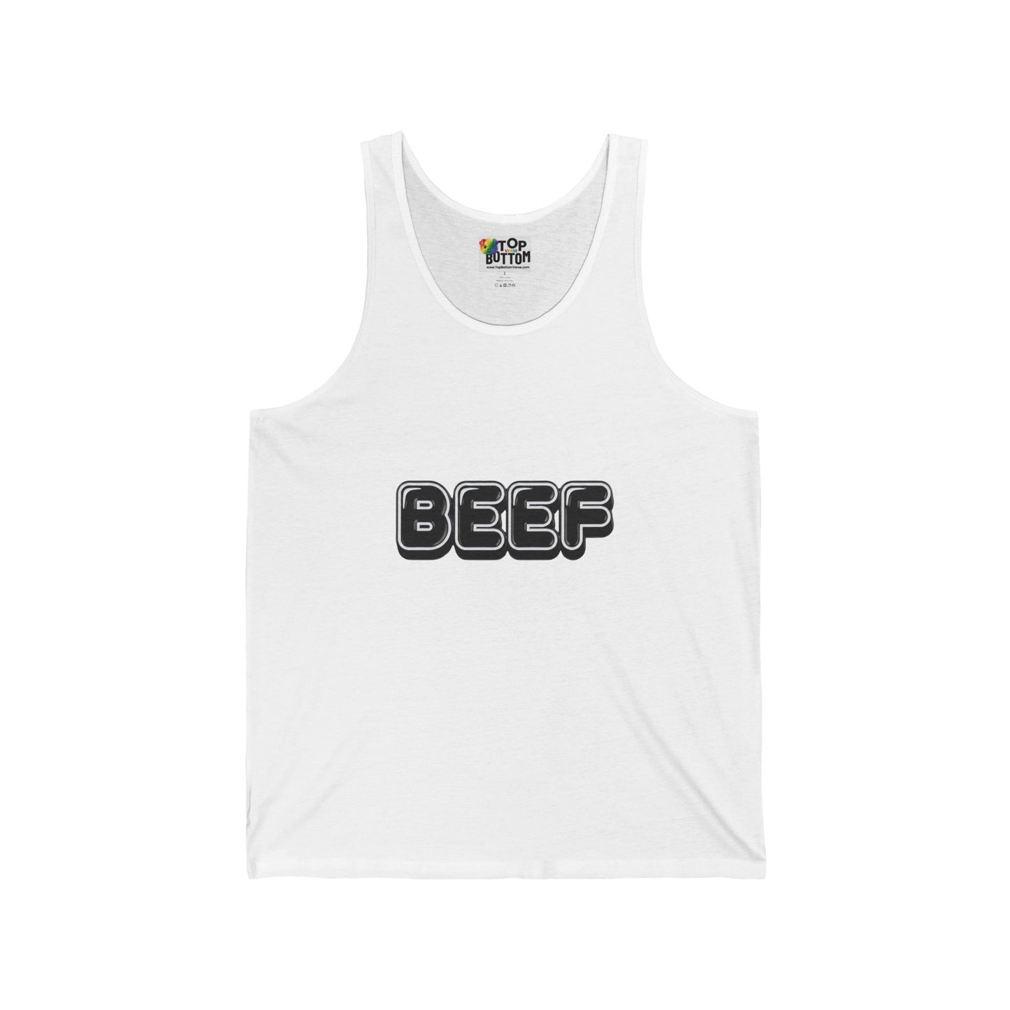 BEEF Retro Bubble Letter Tank Top