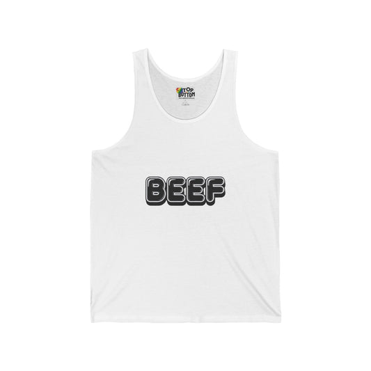 BEEF Retro Bubble Letter Tank Top