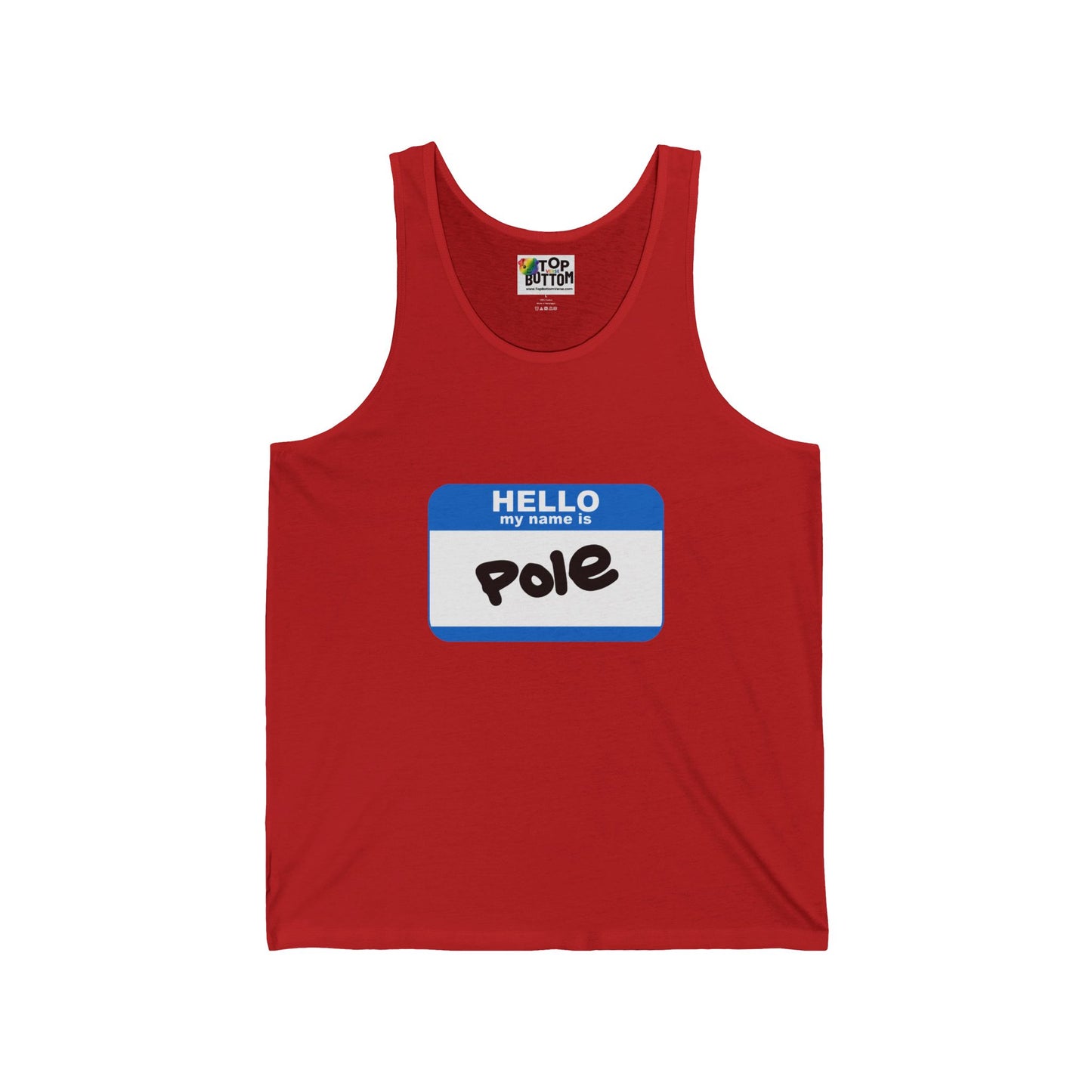 Hello My Name Is Pole Tank Top
