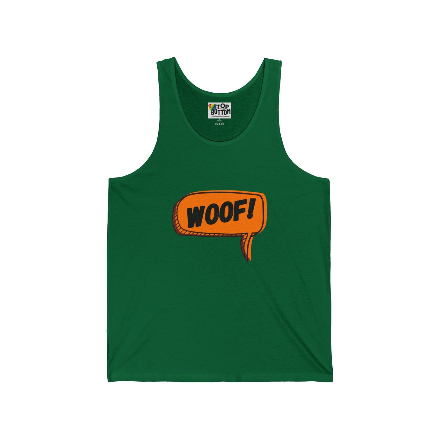 Woof! Speech Bubble Tank Top