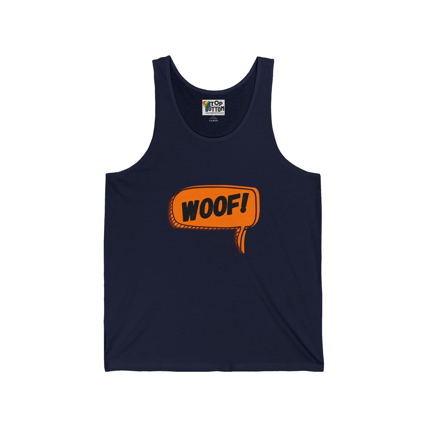 Woof! Speech Bubble Tank Top