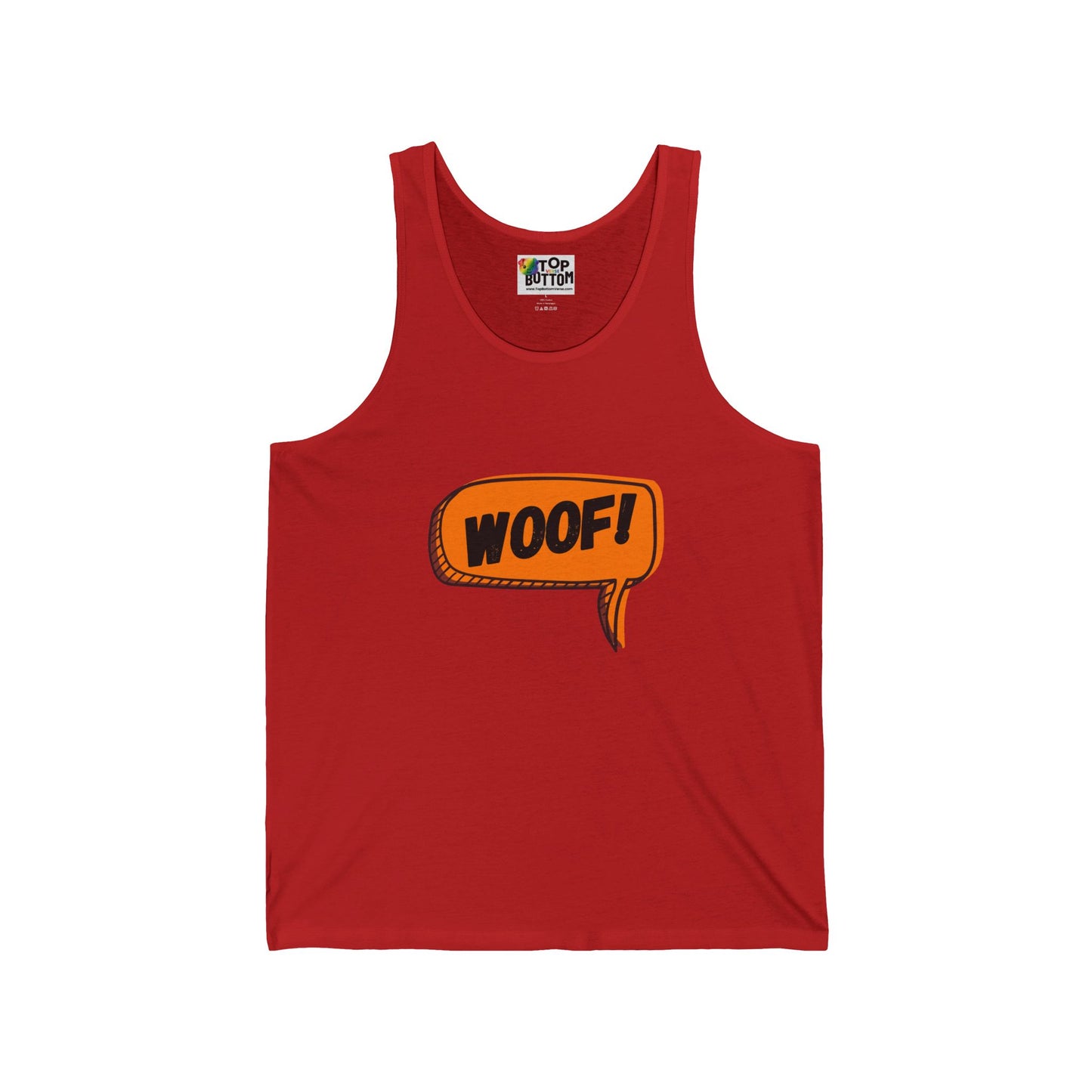 Woof! Speech Bubble Tank Top